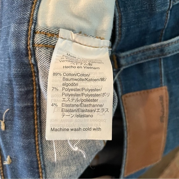 Madewell 10” High Rise Button Fly Skinny Jeans in Hanna Wash 28 - Picture 12 of 15